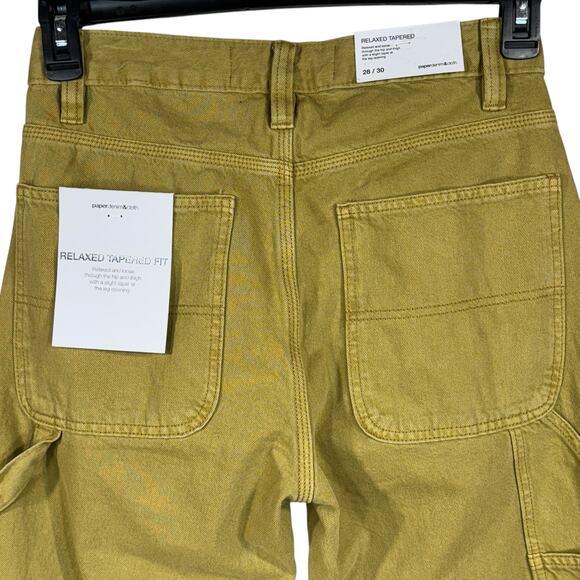 Paper Denim & Cloth SZ 28/30 Mens Relaxed Tapered Carpenter Jeans Zip-Fly Lundy - Picture 5 of 12